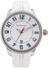Käekell Tendence 2093013, 40 mm, valge, silikoonrihm