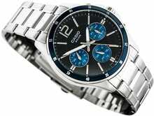 Meeste käekell Casio MTP-1374D-2AV, hõbedane/sinine