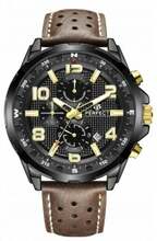 Meeste käekell Perfect Chronograf CH05L-08, must/pruun