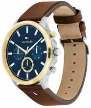 Meeste kell Tommy Hilfiger 1710496, sinine/pruun