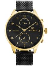 Meeste kell Tommy Hilfiger Chase 1791580, must/kuldne