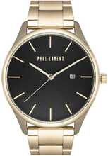 Meeste kell Paul Lorens PL1273B-1D1, kuldne/must