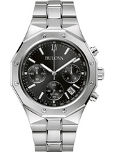 Meeste käekell Bulova Misc Classic Chronograph 96B410, must, 44 mm