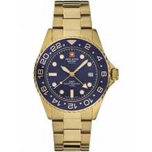 Meeste kell Swiss Alpine Military 7052.1115, GMT diver 42mm, 10ATM