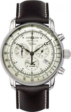 Meeste käekell Zeppelin 100 Jahre 8680-3, 43 mm, valge