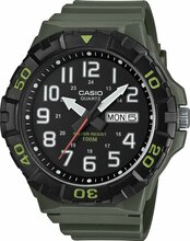 Meeste kell Casio MRW-210H-3AVDF, roheline/must