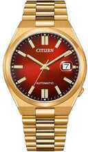 Meeste käekell Citizen Tsuyosa Automatic NJ0153-82X, kuldne toon, veinipunane