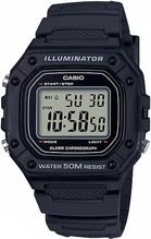 Meeste kell Casio W-218H-1A, must