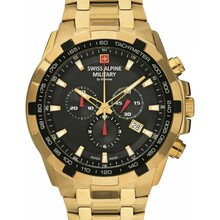 Meeste käekell Swiss Alpine Military Star Fighter Chrono 7043.9217, must