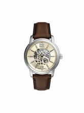 Meeste käekell Fossil Heritage Automatic Skeleton ME3264, pruun