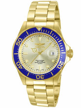 Meeste kell Invicta Pro Diver 14124, ZV009A, 40 mm, kuldne