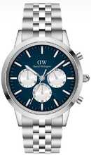 Meeste käekell Daniel Wellington Iconic 42 Chronograph DW00100874, hõbedane