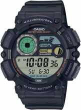 Meeste kell Casio Digital Moonphase WS-1500H-1A, must