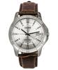 Meeste käekell Casio MTP-V004L-7C, hõbe, pruun nahkrihm