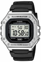Meeste kell Casio W-218HM-7AVDF, hõbe/must