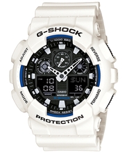 Meeste käekell Casio G-Shock GA-100B-7AER, valge