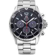 Meeste käekell Orient Mako Solar RA-TX0202B10B, hõbedane