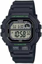 Casio Illuminator, 44,5 mm, must