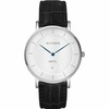 Meeste käekell Millner Regents, hõbe/must, 39 mm