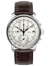 Meeste käekell Zeppelin 8670-1 100 years Chrono, 43 mm, hõbe