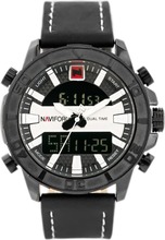 Meeste kell Naviforce NF9114, must/hõbe