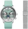 Meeste käekell Zeppelin Friedrichshafen 85372 SET, 36 mm, türkiis
