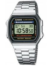 Kell Casio A168WA-1A, hõbe
