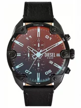 Meeste käekell Diesel Spiked Chronograph DZ4667, must
