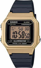 Meeste kell Casio Collection W-217HM-9A, 43 mm, kuldne