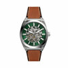 Meeste käekell Fossil Everett Skeleton Automatic ME3261, roheline