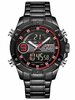 Meeste kell Naviforce NF9146S, ZN089B, must/punane