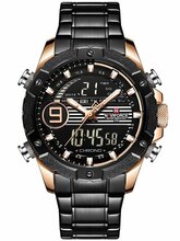 Meeste kell Naviforce NF9146S, ZN089C, must/roosakuld