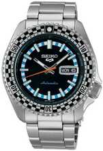 Meeste kell Seiko 5 Sports SRPK67K1 Checker Flag, must
