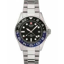 Meeste kell Swiss Alpine Military 7052.1132, GMT diver 42mm