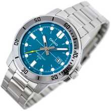Meeste kell Casio MTP-VD01D-3E2, ZD185H, türkiissinine sihverplaat