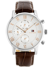 Meeste kell Tommy Hilfiger Kane 1791400, pruun/hõbe