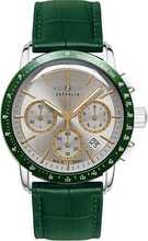Zeppelin New York 88785, kvarts, 42 mm, roheline