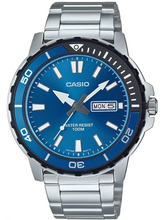 Meeste kell Casio Collection MTD-125D-2A1, hõbe/sinine