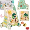 Multifunktsionaalne tõukur Classic World 8in1, puit Forest Walker