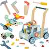 Puidust lükatav auto Tooky Toy Mini STEM töökoda