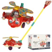 Lükatav helikopter heliga, punane