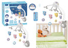 Beebivoodi karussell Lean Toys projektori, kaugjuhtimispuldi ja loomahäältega, hall
