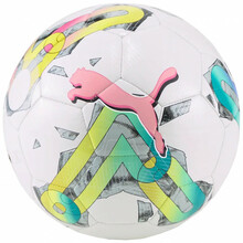 Jalgpall Puma Orbita 6 MS Mini 83788 01, suurus 1, valge/hall/roheline