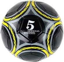Jalgpall Lean Toys, 24 cm, suurus 5, must