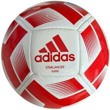 Mini jalgpall Adidas Starlancer Mini IA0975, suurus 0, valge/punane