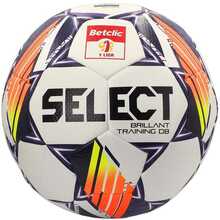Jalgpall Select Brillant Training DB Betclic 1 Liga v24, suurus 4, valge/oranž/lilla