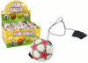 Elastne pall Lean Toys, 6 cm, valge punaste tähtedega