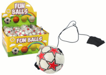 Elastne pall Lean Toys, 6 cm, valge punaste tähtedega
