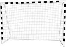 Jalgpallivärav Futbolo Pro, 300 x 200 cm, valge/must