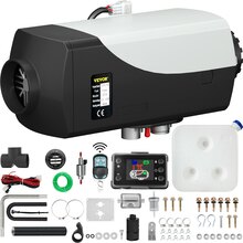 Diiselõhuküteseade Vevor 8 kW, LCD juhtimine, must/valge